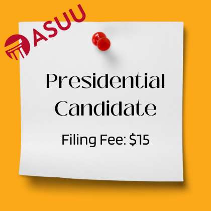 2024-2025 ASUU Elections Filing Fee: Presidential Candidate: click to enlarge